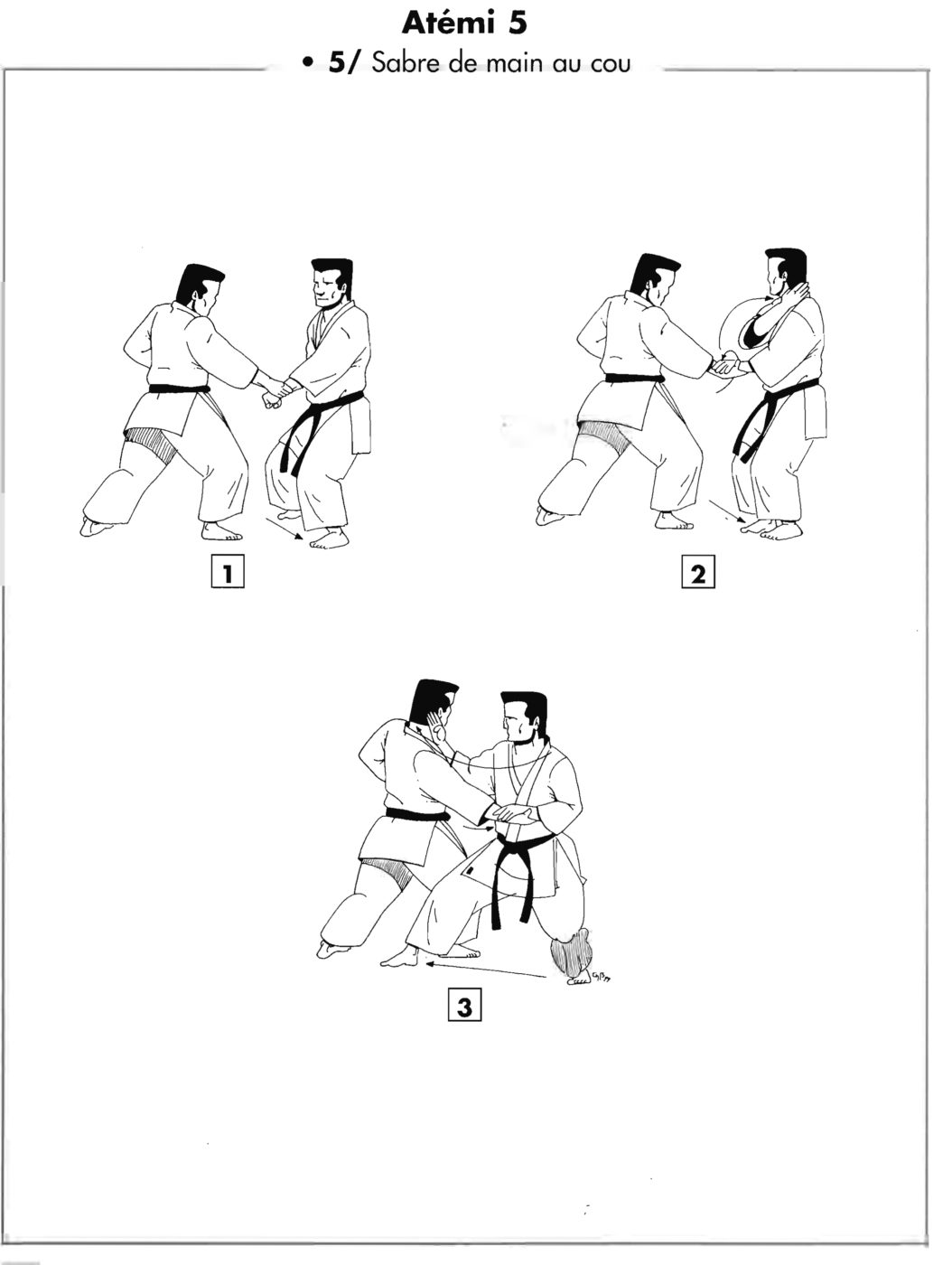 Atemi : jodan shuto uchi – sabre de main au cou